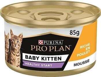 Pro Plan Baby Kitten Tavuklu Yavru Kedi Yaş Maması 85 Gr 12 Li