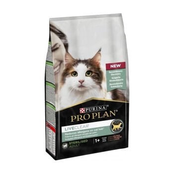 Pro Plan LiveClear Kısırlaştırılmış Kediler için Somonlu Kedi Maması 1,4 Kg