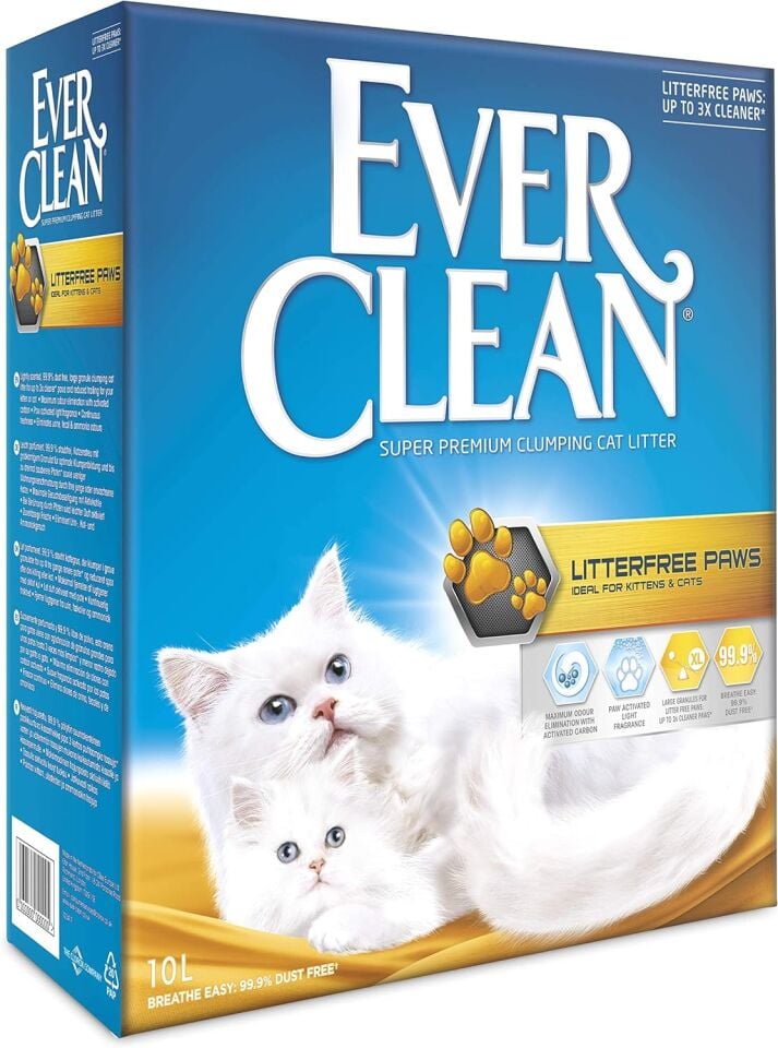 Ever Clean Litterfree Paws Topaklanan Kedi Kumu 10 Lt