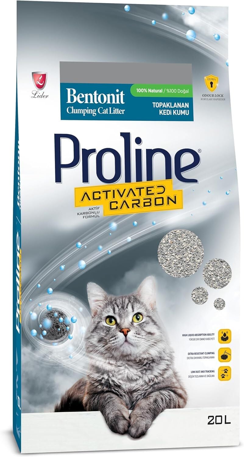 Proline Aktif Karbonlu Kedi Kumu 20 L