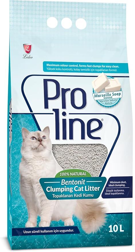 Proline Sabun Kokulu Bentonit Kedi Kumu, 10 L