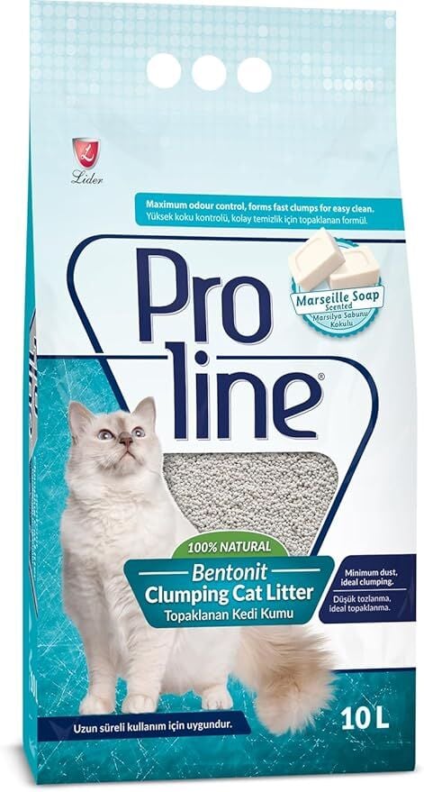 Proline Sabun Kokulu Bentonit Kedi Kumu, 10 L