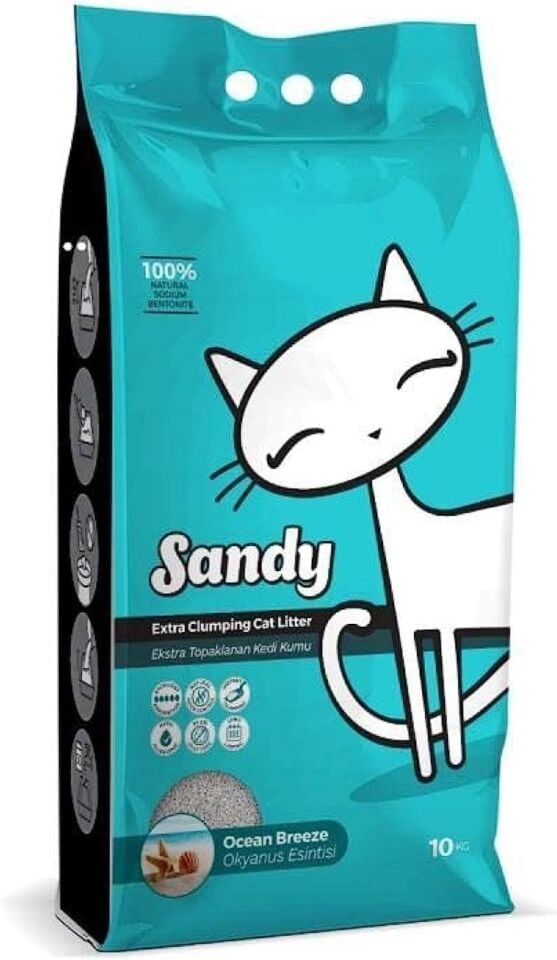 Sandy Okyanus Esintisi Kedi Kumu 10 Kg