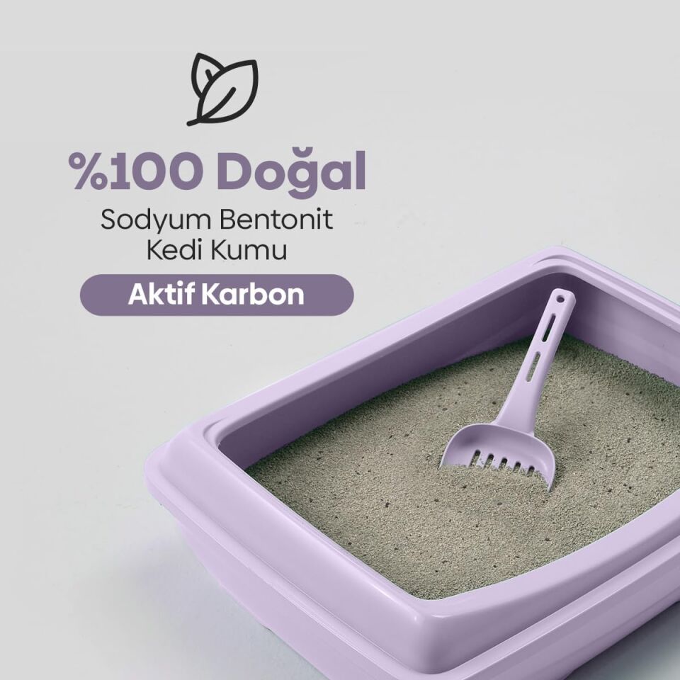 Sandy Aktif Karbonlu Topaklanan Kedi Kumu 10kg