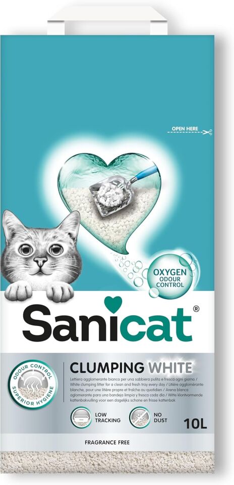 Sanicat Clumping White Kokusuz Kedi Kumu 10 L