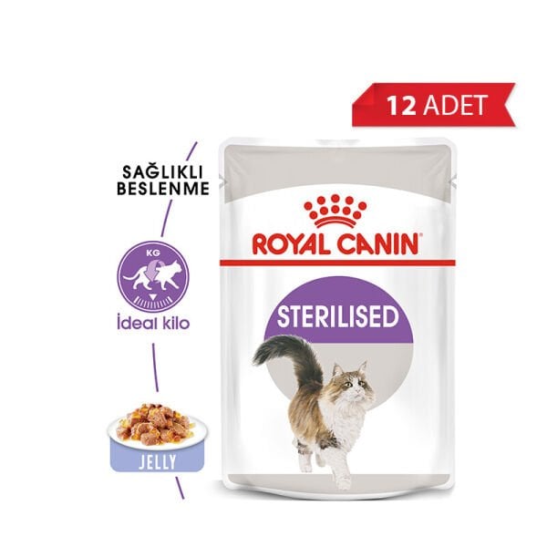Royal Canin Jöle İçinde Kısırlaştırılmış Yetişkin Kedi Konservesi 85gr (12 Adet)