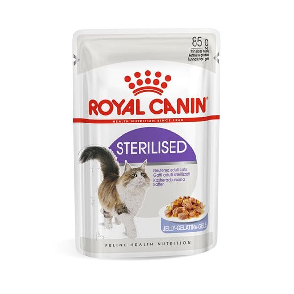 Royal Canin Jöle İçinde Kısırlaştırılmış Yetişkin Kedi Konservesi 85gr (12 Adet)