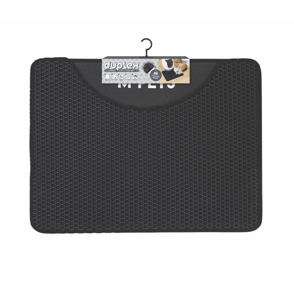 M-Pets Duplex Elekli Kedi Kumu Paspası 60x45cm (Siyah)