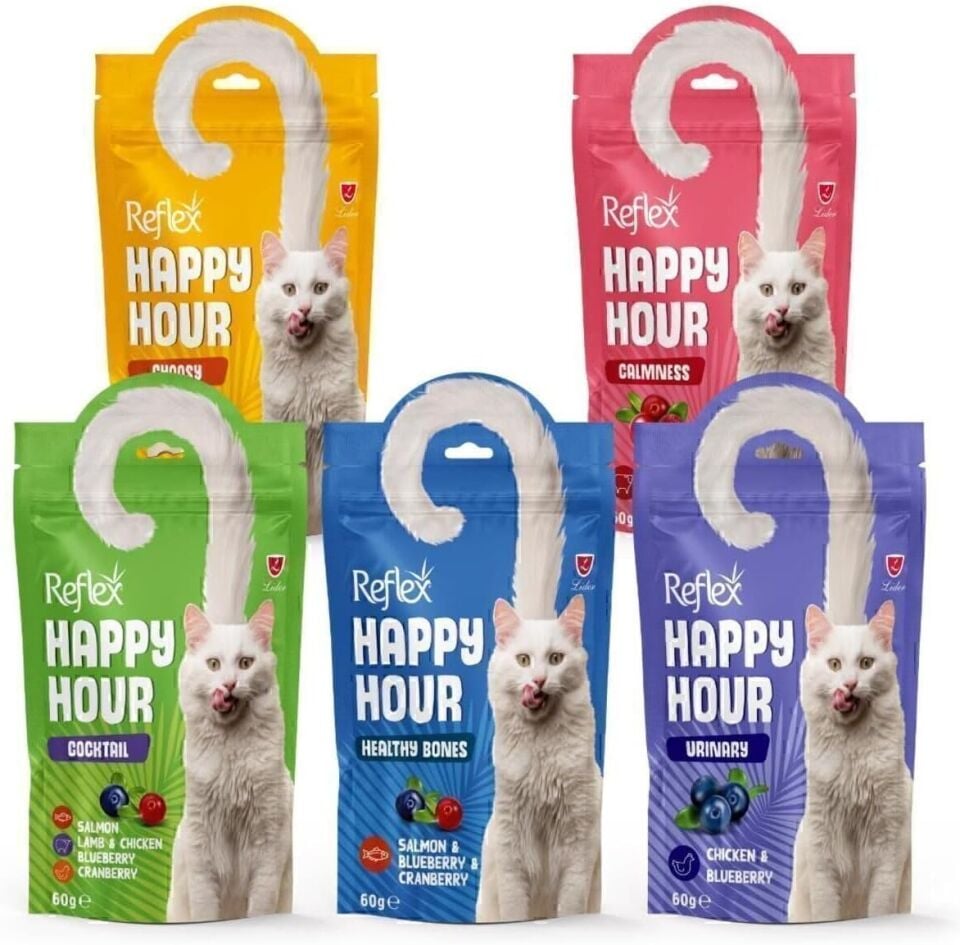 Reflex Happy Hour 5 Çeşit Kedi Ödül Maması