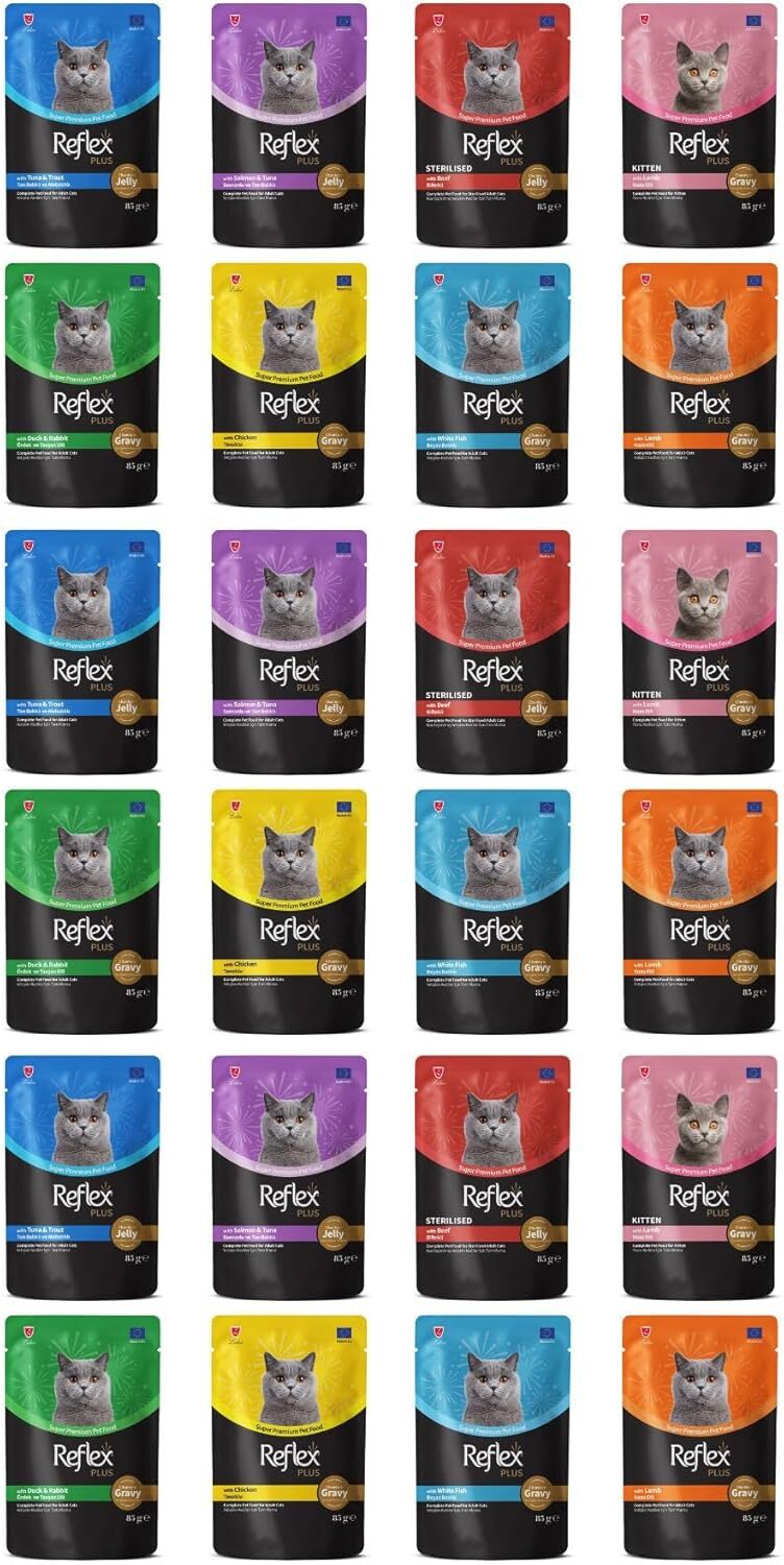 Reflex Karışık Soslu Kedi Yaş Maması Kedi Pouch 85 Gr X 24 Adet