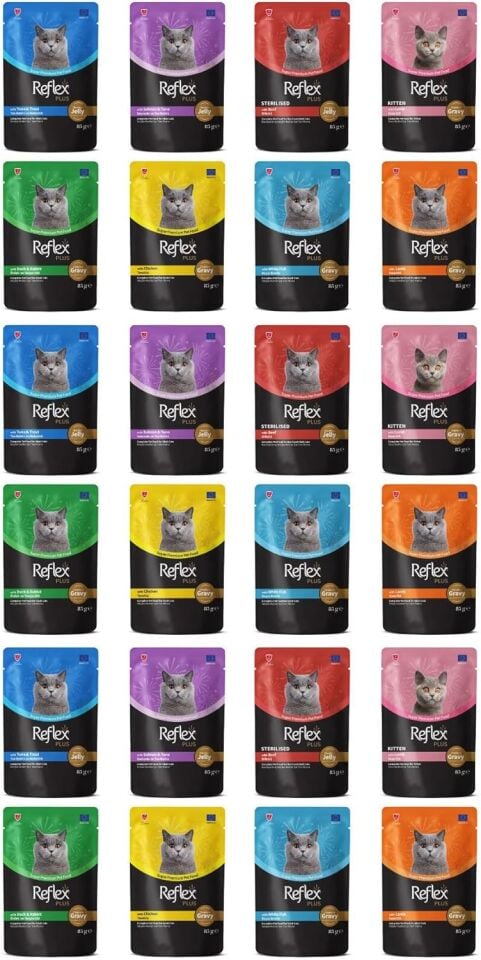 Reflex Karışık Soslu Kedi Yaş Maması Kedi Pouch 85 Gr X 24 Adet