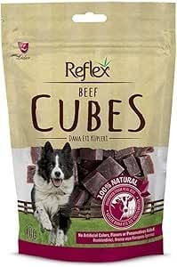 Reflex Biftek Dilim Küp Kurutulmuş Et Köpek Ödülü 80 Gr