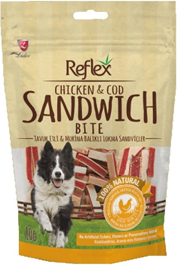 Reflex Tavuk Etli Morina Balıklı Köpek Ödül Maması 80 Gr