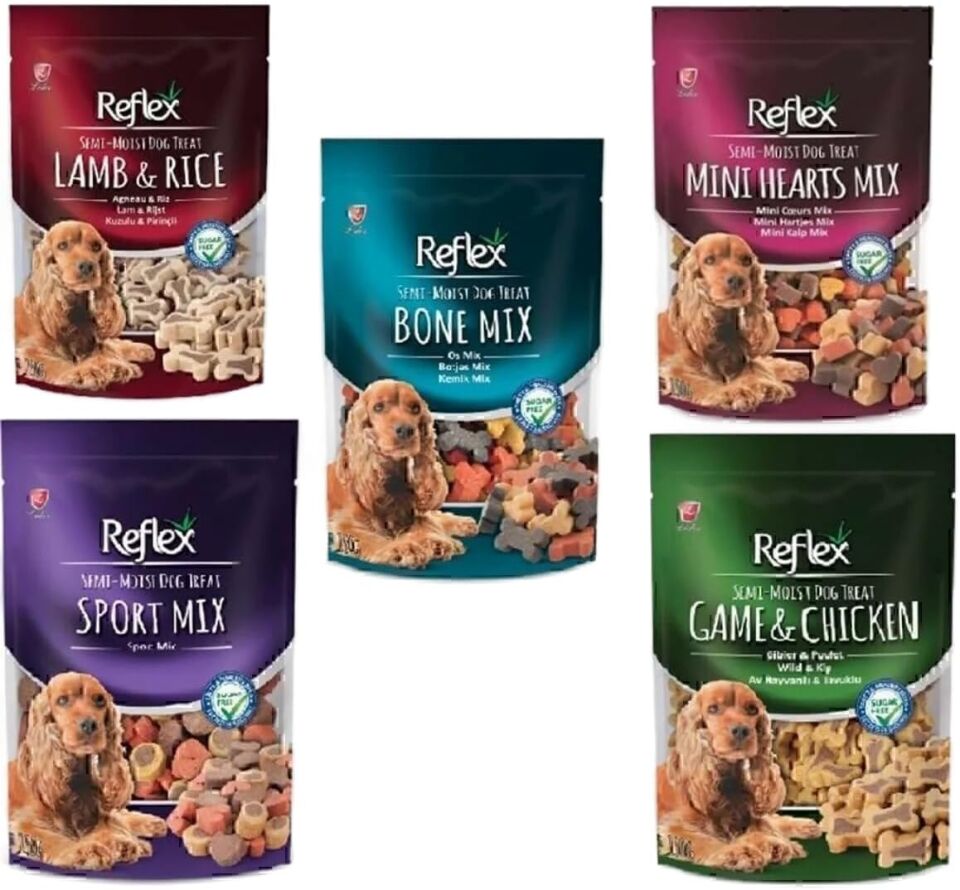Reflex Semi Moist Karışık Köpek Ödül Maması 150 Gr X 5 Paket