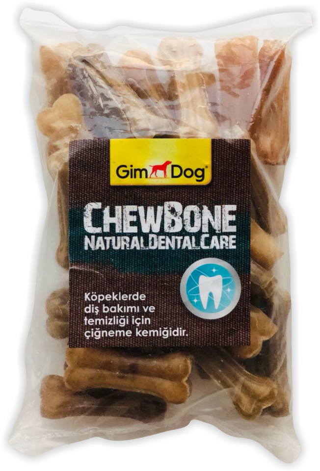 Gimdog Mordimi Natürel Press Kemik Köpek Ödülü 25'li 5 Cm