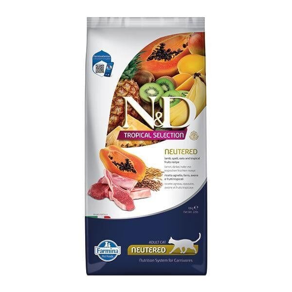 N & D Tropical Kuzu Etli Kısırlaştırılmış Kedi Maması 10 KG
