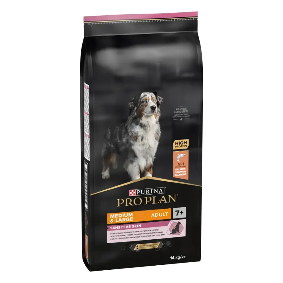 Pro Plan Senior Sensitive Skin 7+ Somonlu ve Pirinçli Orta ve Büyük Irk Yaşlı Köpek Maması 14kg