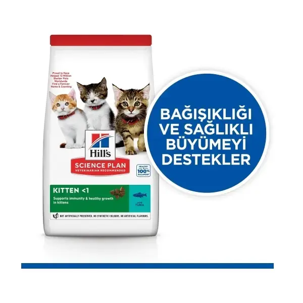 Hill's SCIENCE PLAN Somonlu Yavru Kedi Maması 5kg + 2kg HEDİYE!