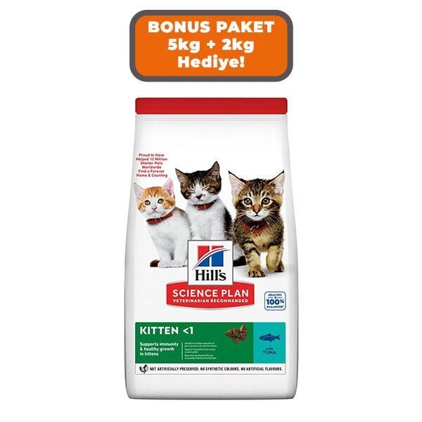 Hill's SCIENCE PLAN Somonlu Yavru Kedi Maması 5kg + 2kg HEDİYE!
