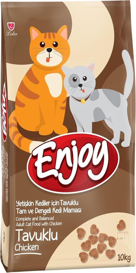 Enjoy Tavuklu Yetişkin Kedi Maması 10 Kg