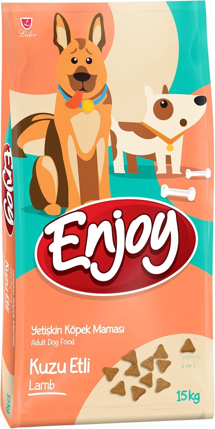 Enjoy Kuzu Etli Yetişkin Köpek Maması 15 kg