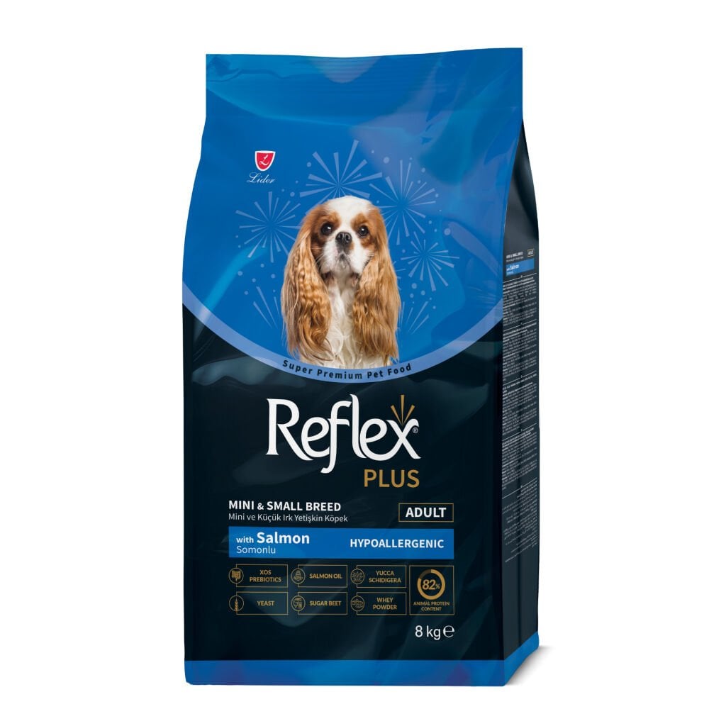 Reflex Plus Mini ve Küçük Irk Somonlu Yetişkin Köpek Maması 8kg