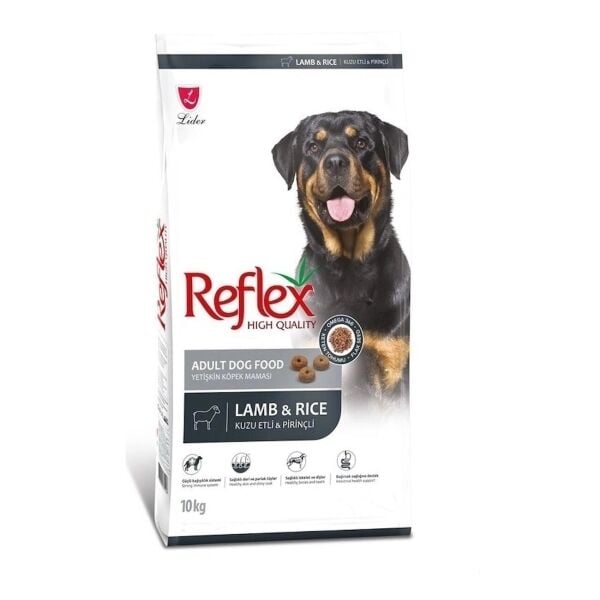Reflex Kuzu Etli ve Pirinçli Yetişkin Köpek Maması 10kg