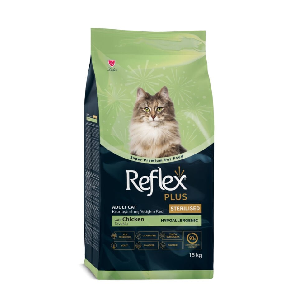 Reflex Plus Tavuklu Yetişkin Kısırlaştırılmış Kedi Maması 15 Kg