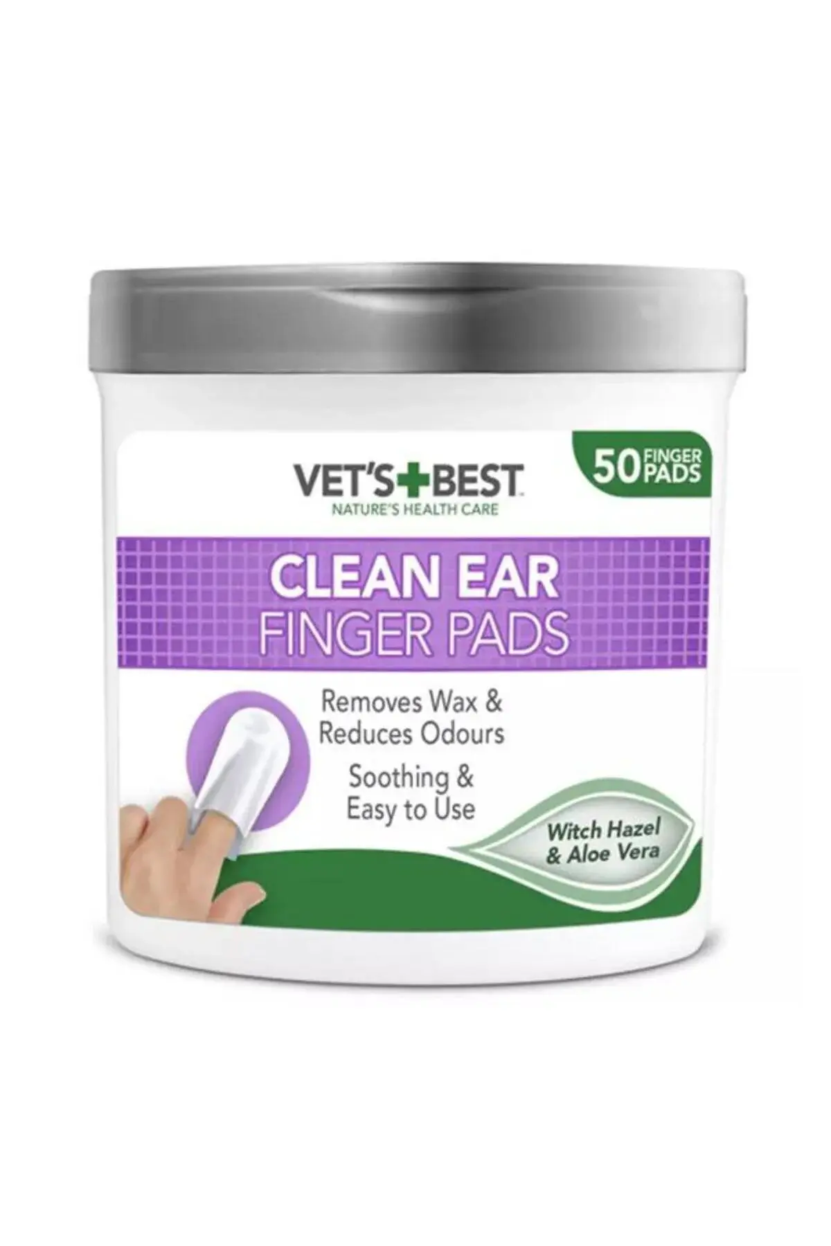 Vet’s Best Kedi Ve Köpekler Için Fındık Ve Aloe Vera Özlü Kulak Temizleme Pedi 50li