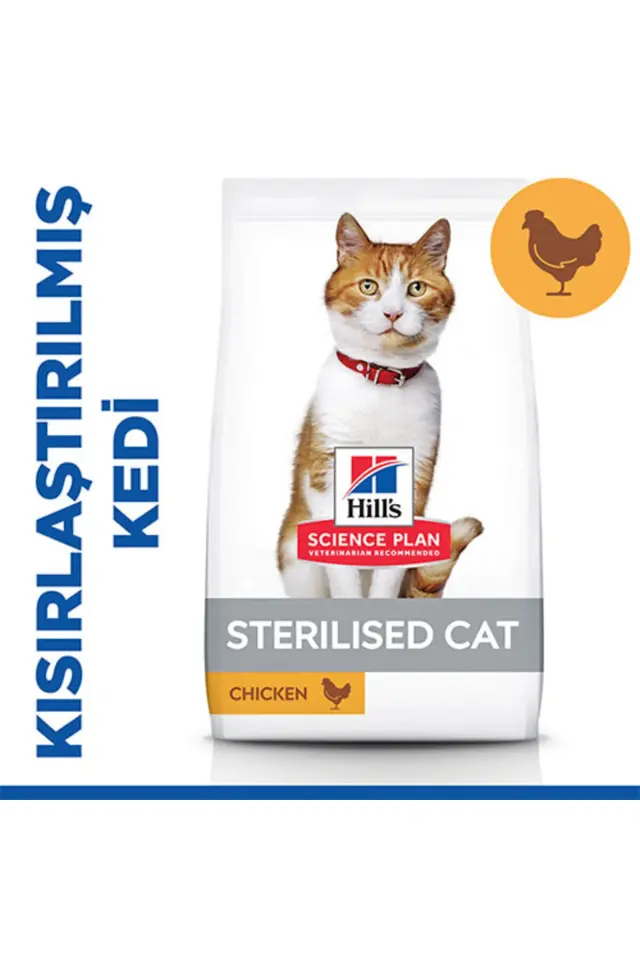 Hill's SCIENCE PLAN Sterilised Tavuklu Kısırlaştırılmış Kedi Maması 10 Kg