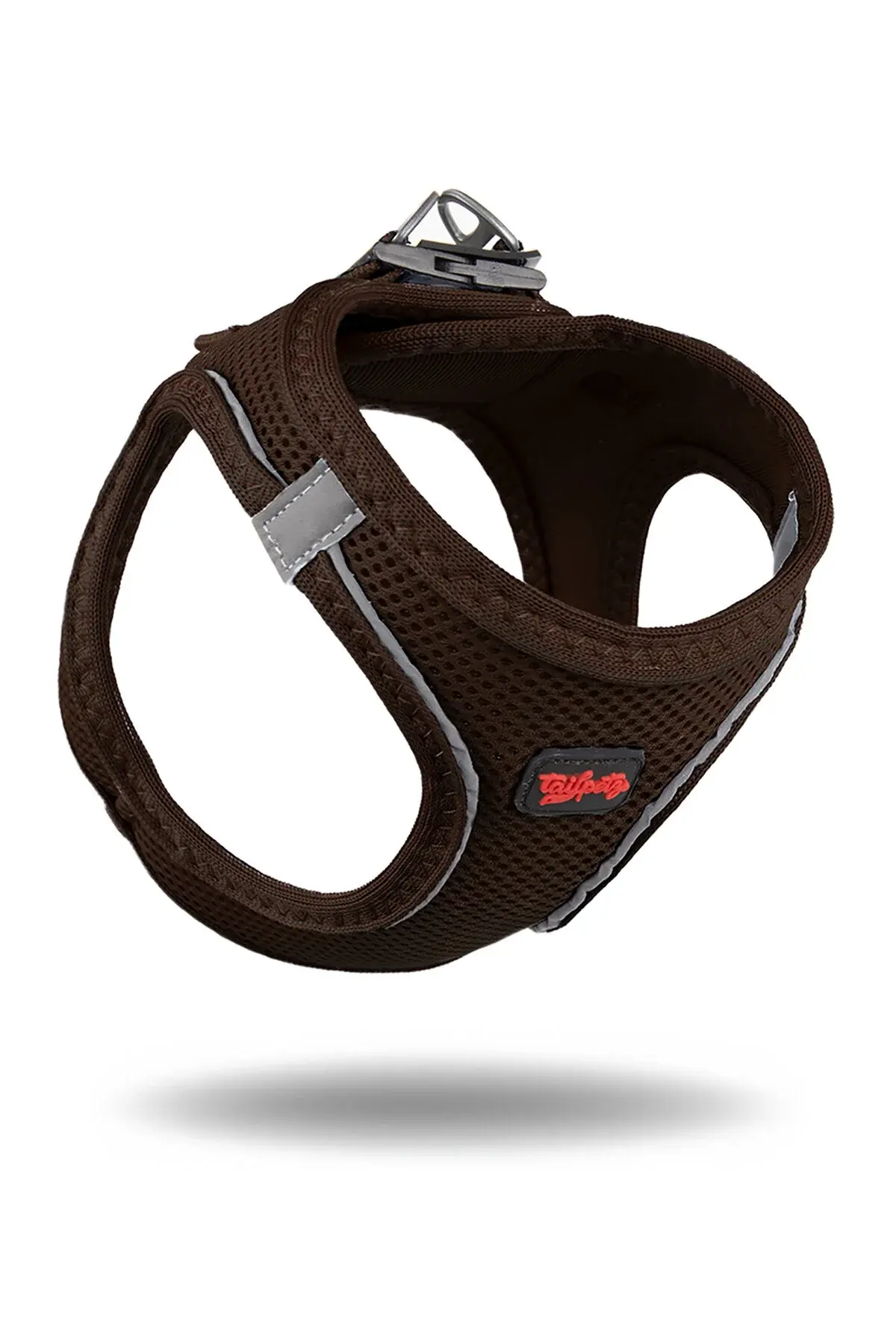 Tailpetz Air-Mesh Küçük ve Orta Irk Kedi Köpek Göğüs Tasması - Yumuşak, Nefes Alabilir, Dayanıklı Kahverengi