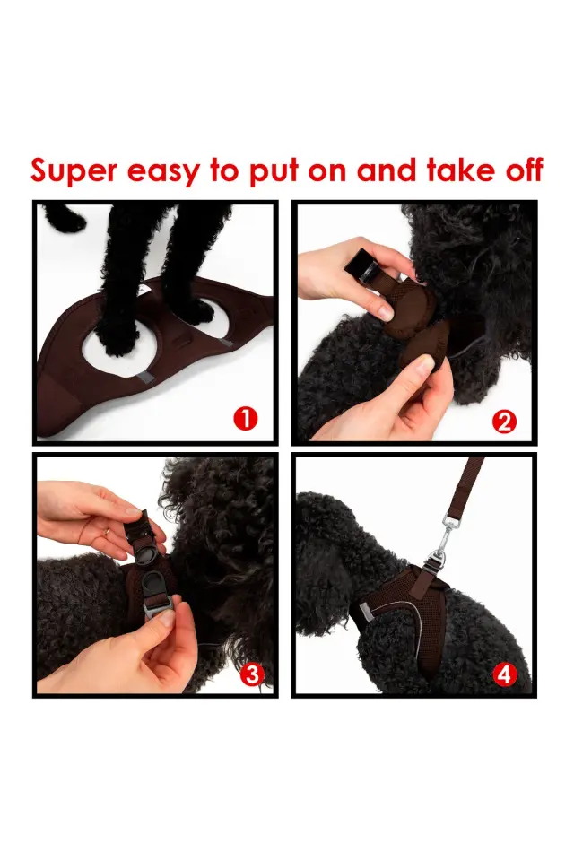 Tailpetz Air-Mesh Küçük ve Orta Irk Kedi Köpek Göğüs Tasması - Yumuşak, Nefes Alabilir, Dayanıklı Lacivert