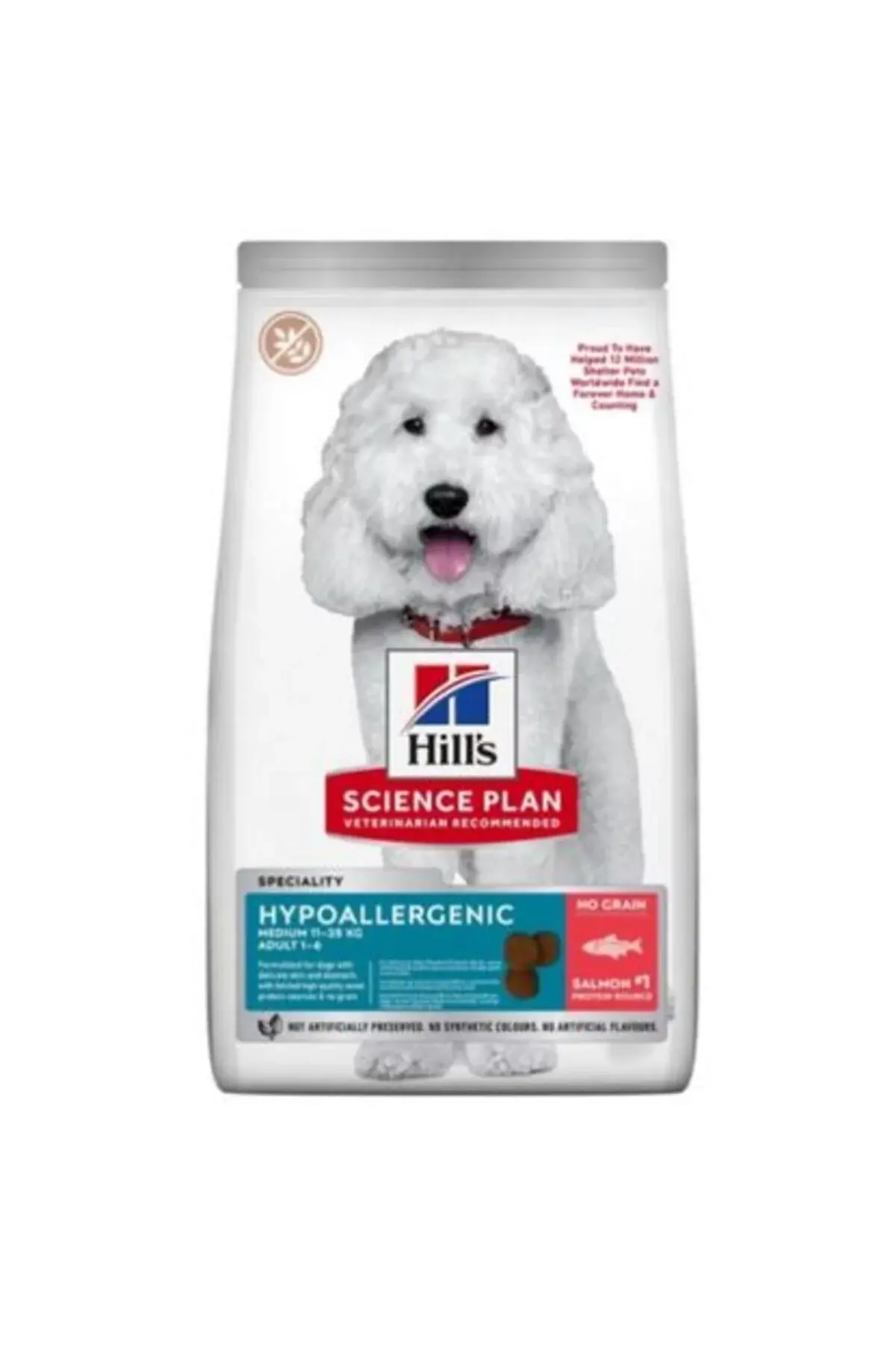 Hill's Hypo Allergenic Somonlu Medium Yetişkin Köpek Maması 2,5 Kg
