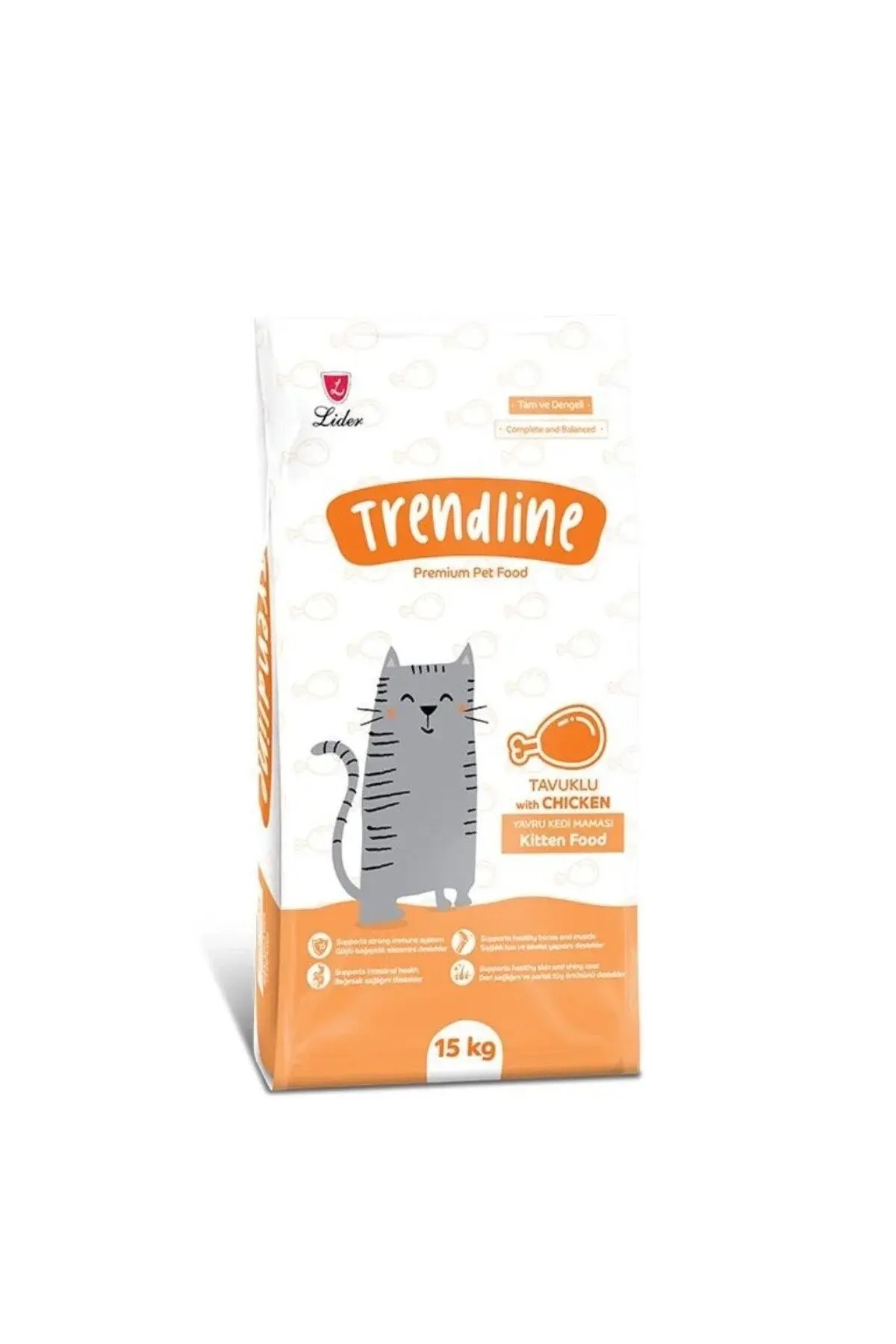 Trendline Kitten Tavuklu Yavru Kedi Maması 15 Kg