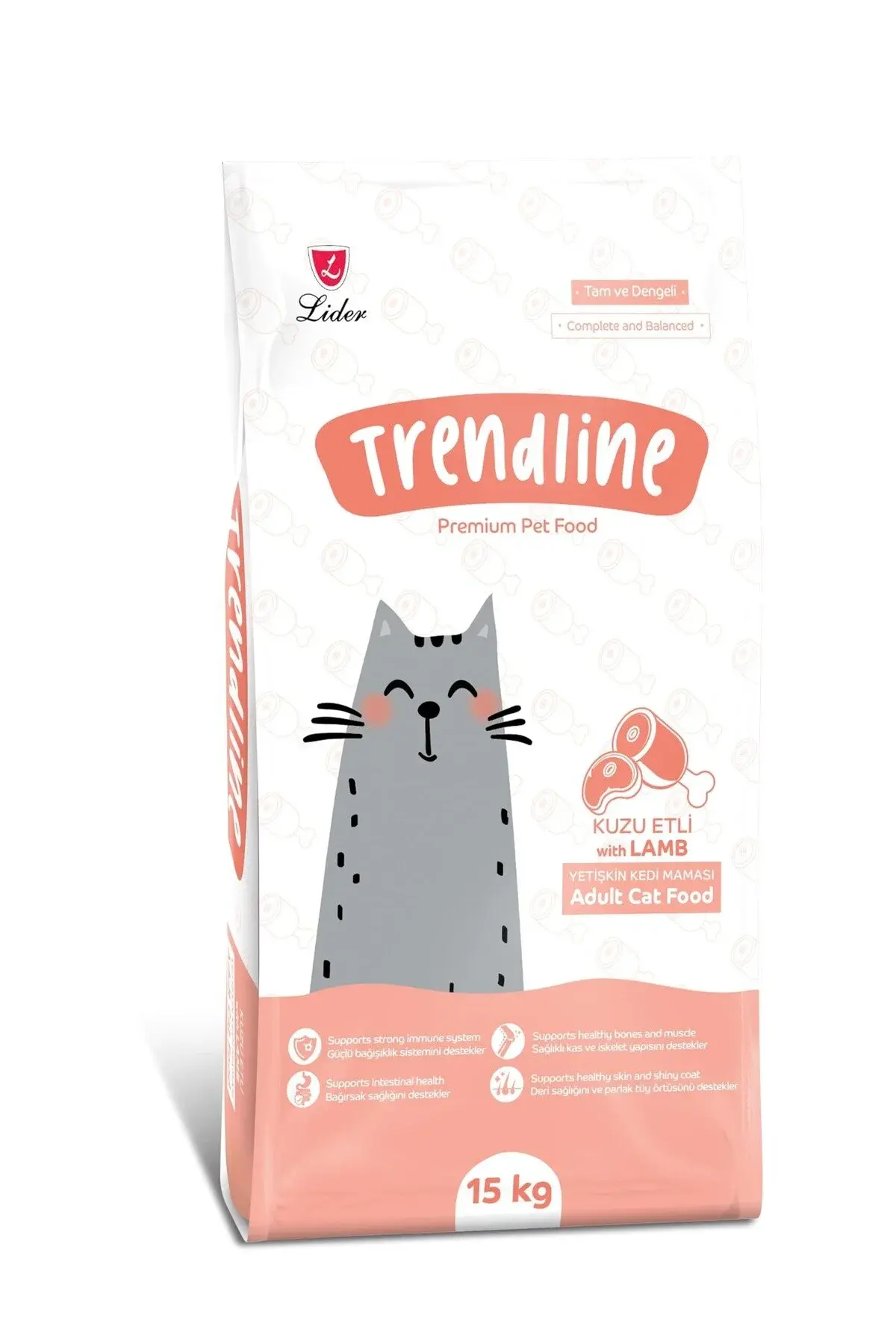 Trendline Kuzu Etli Yetişkin Kedi Maması 15 Kg