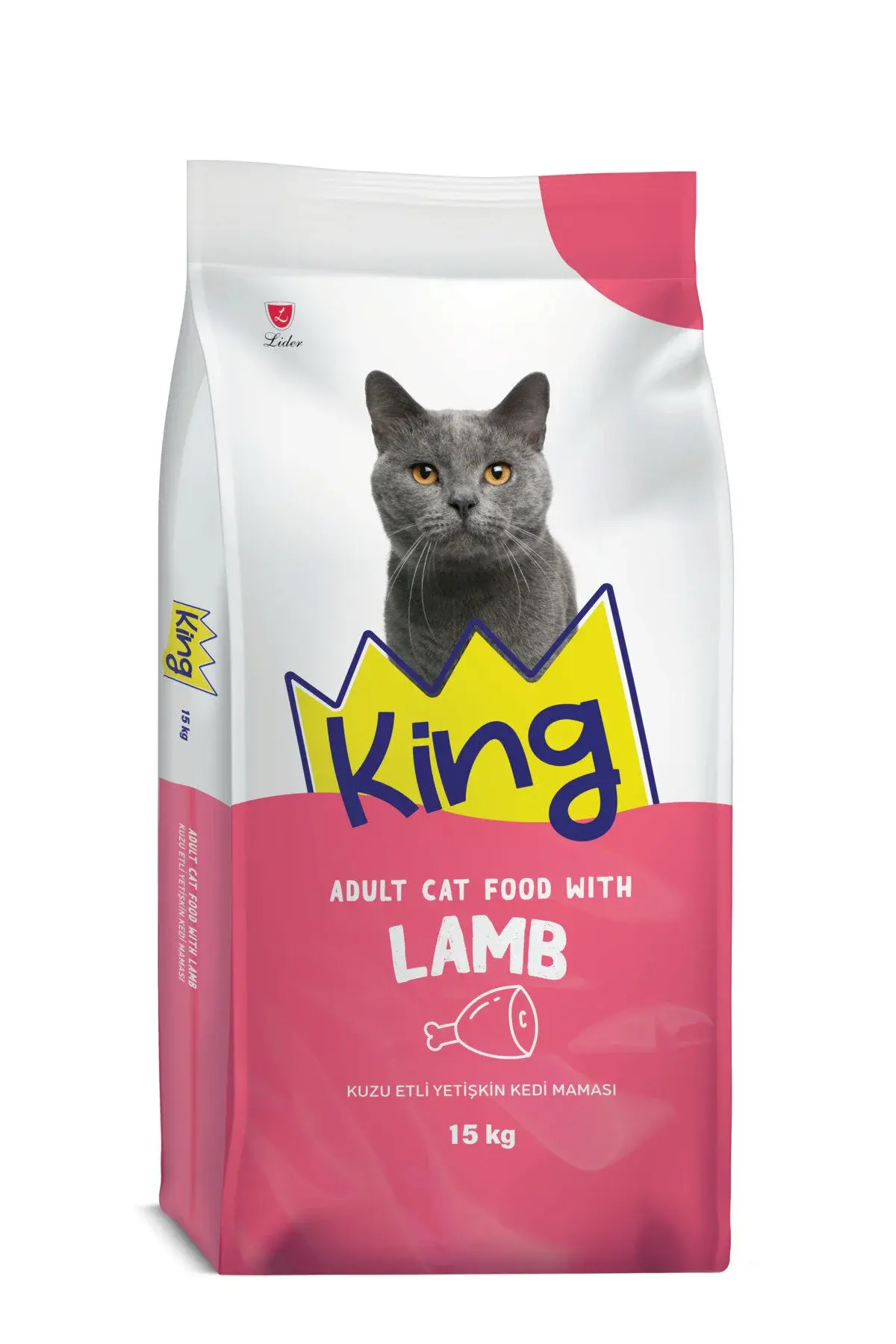 King Kuzu Etli Yetişkin Kedi Maması 15kg