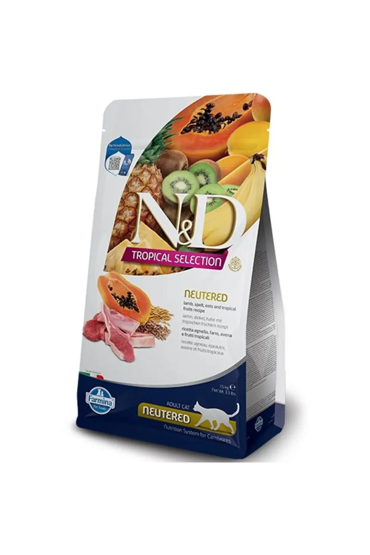 N & D Tropical Kuzulu Kısır Kedi Maması 1.5 Kg