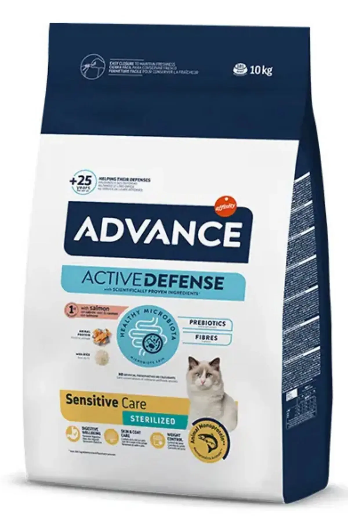 Advance Cat Sterilized Kısırlaştırılmış Somonlu Kedi Maması 10 Kg