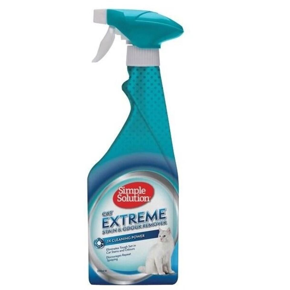 Simple Solution Extreme 3 Kat Etkili 500 ml Kediler için Leke ve Koku Giderici Sprey