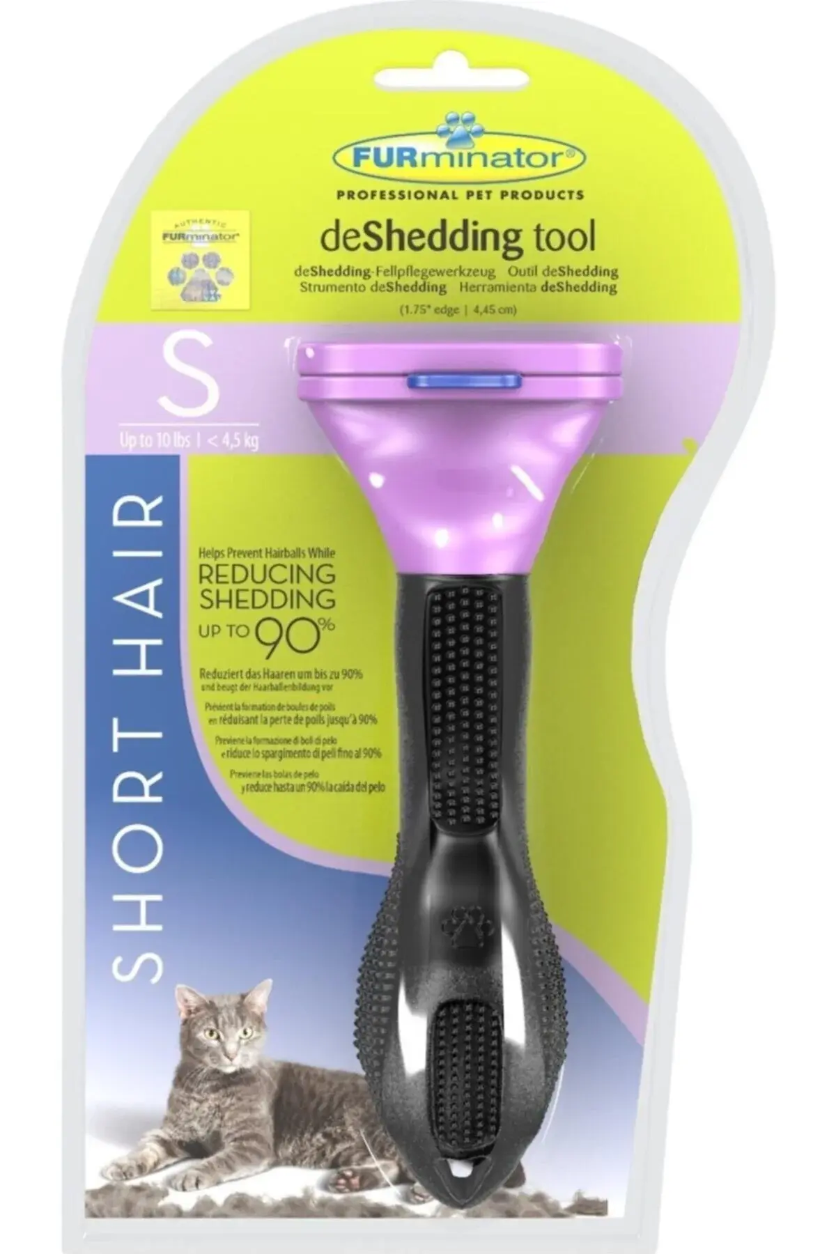 Furminator Easy Pet Tüylü Kediler Için Long Hair Kısa Tüy Tarağı Kedi Tarağı S