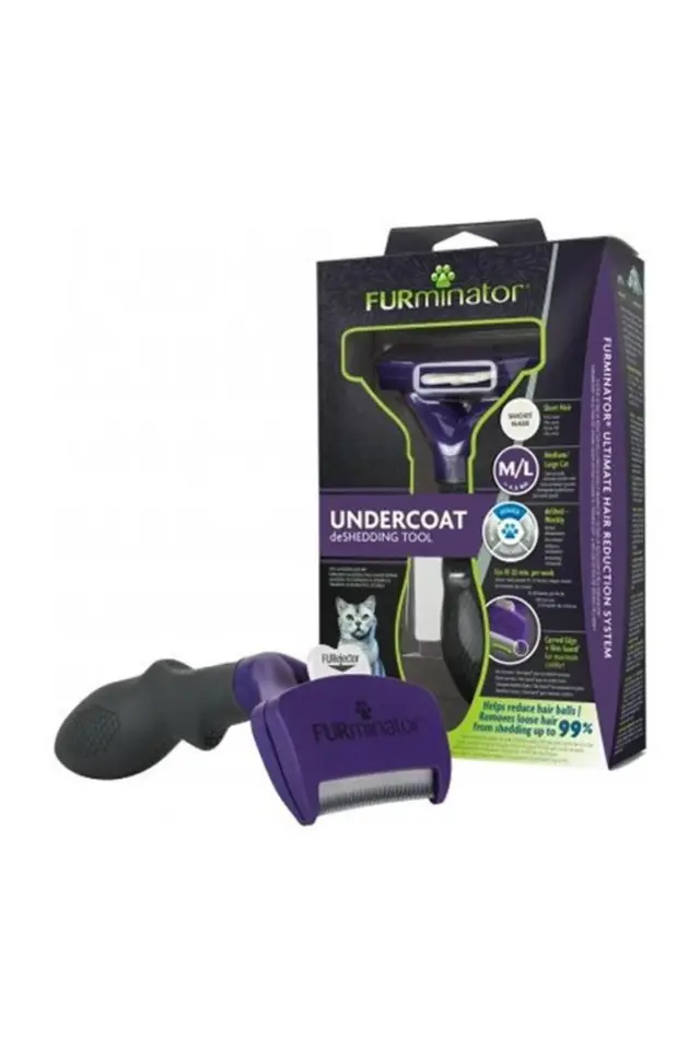 Furminator Shorthair L Kısa Tüylü Kedi Tüy Toplama Tarağı