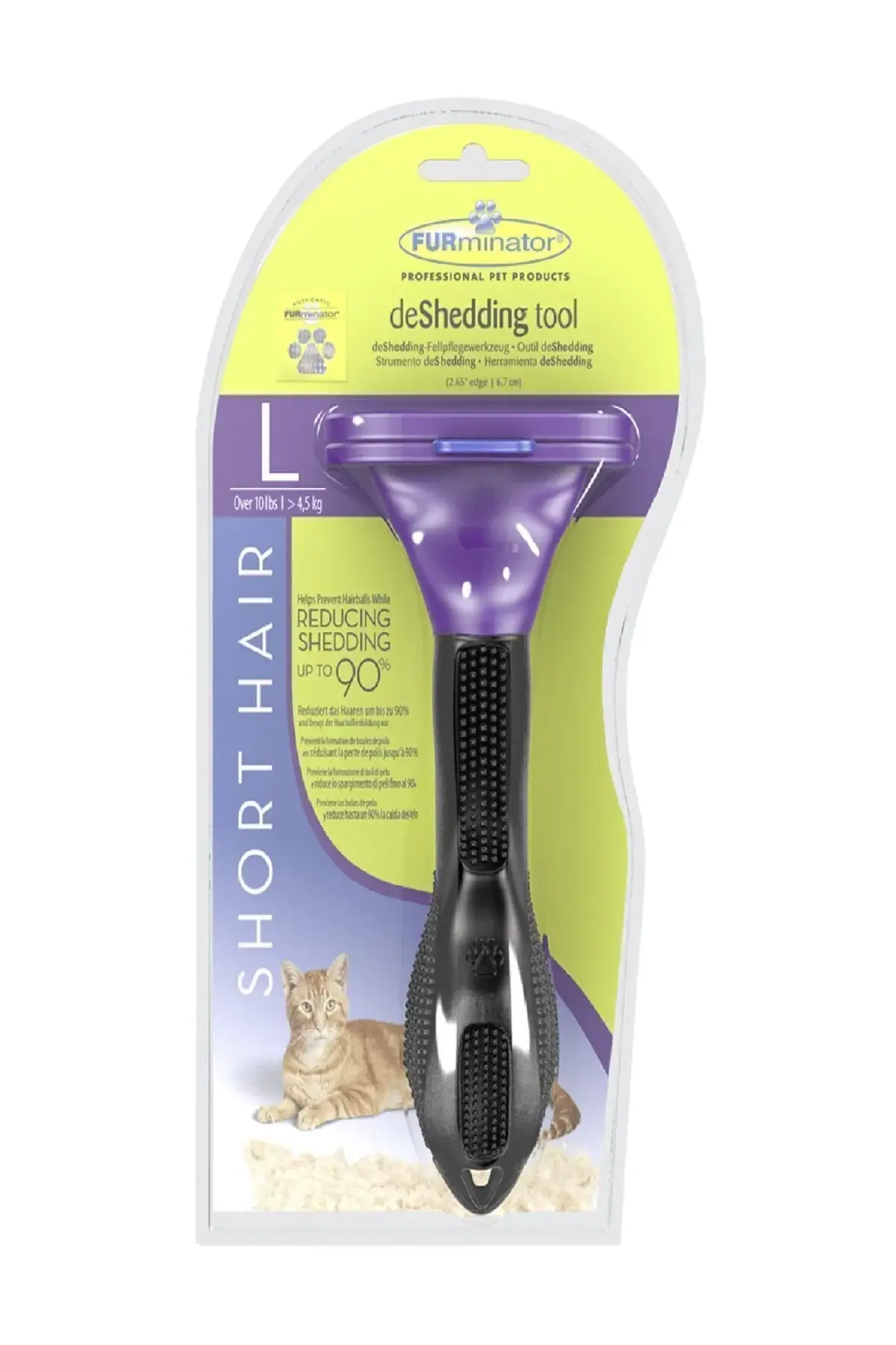 Furminator Short Hair Kısa Tüylü Kedi Tarağı Large