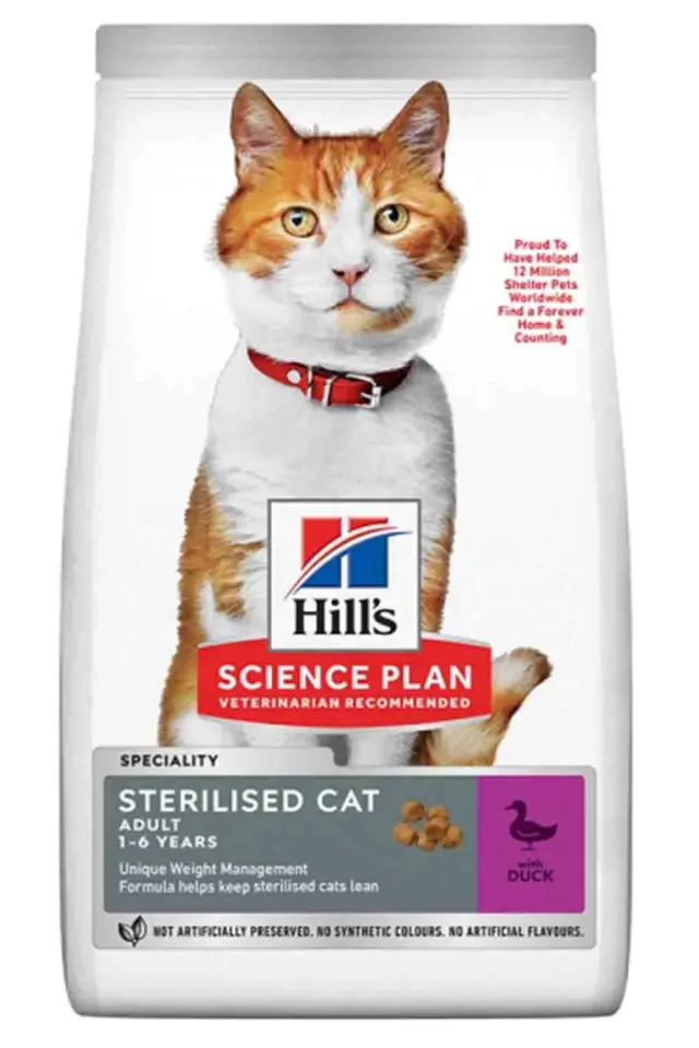 Hills Science Plan Sterilised Ördekli 10 kg Kısırlaştırılmış Kedi Maması