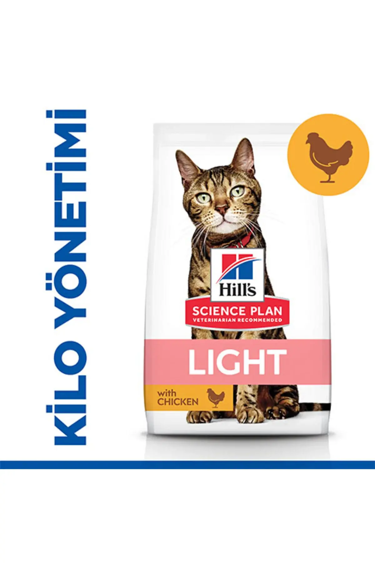 Hill’s SCIENCE PLAN Chicken Tavuklu Düşük Kalorili Light Kedi Maması 3 Kg