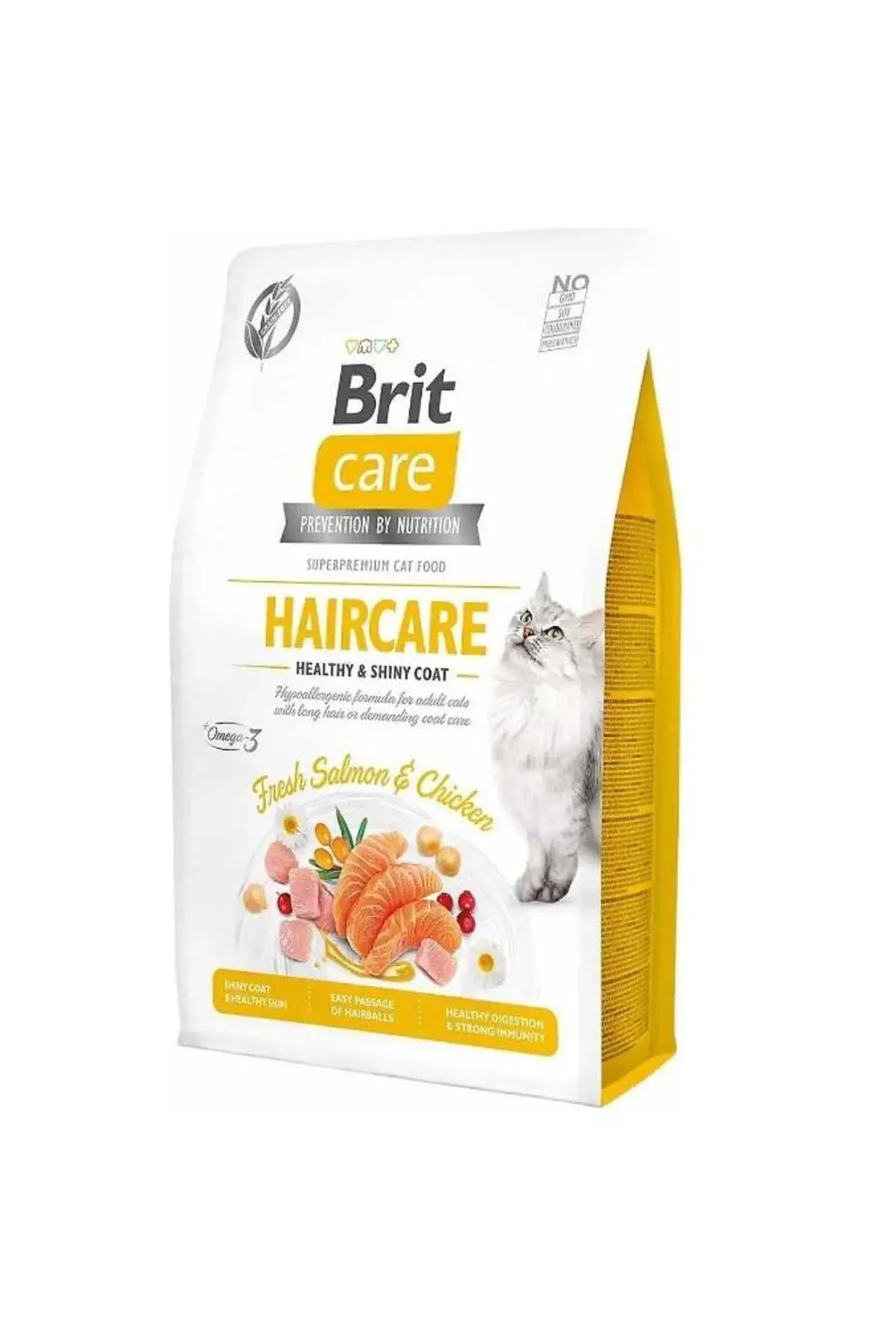 Brit Care Tahılsız Haircare Tahılsız Tavuklu Somonlu 7 kg Kedi Maması